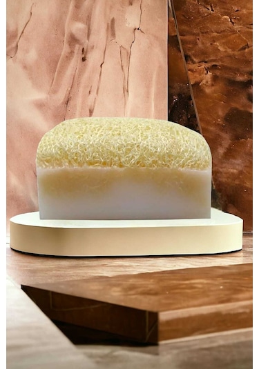 %100 El Yapımı Doğal Kabak Lifli Eşek Sütü Sabun 120 Gr