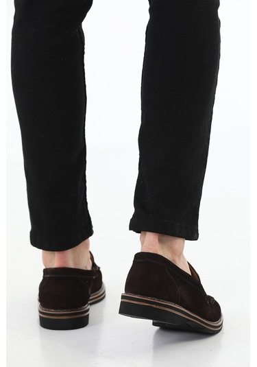 M.Karaca Hakiki Süet Deri Ortopedik Klasik Erkek Ayakkabı K.Kahve