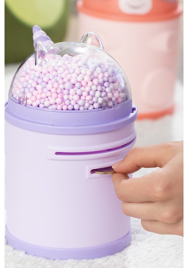 Porsima 044-1 Pvc Şifreli Kilitli Unicorn Kumbara Lila 11x18,5cm