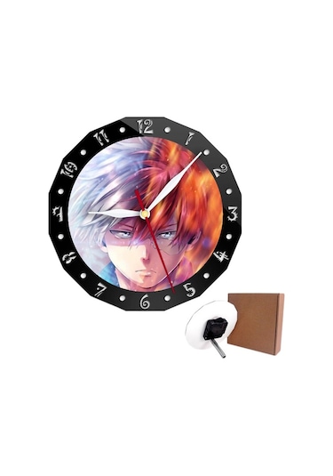 Primepickings Modern Minimalist My Hero Academia Yaratıcı Saat Duvar Saati, Mükemmel Masa Saati Hediye A