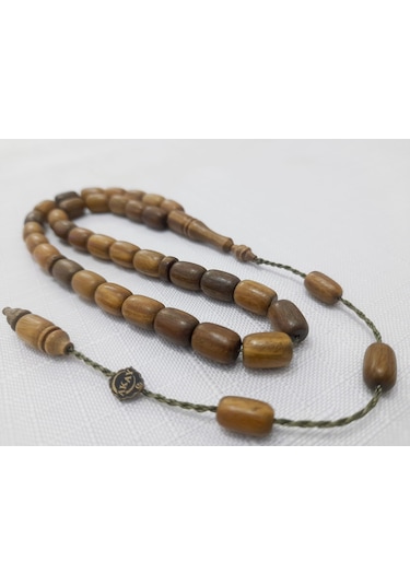 Soma Tesbih Akay Usta İmzalı Çift Renk Kapsül Kesim Mis Kokulu Pelesenk Tesbih 8 x 12