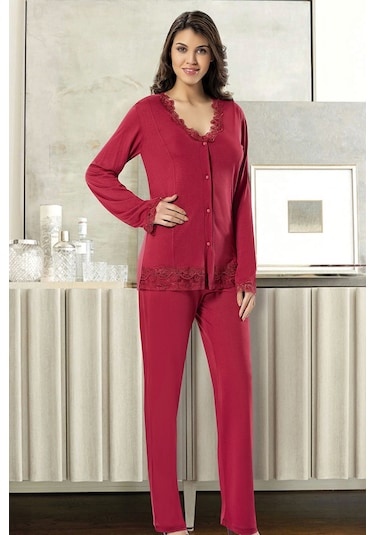 Xses 1019 Kadın Çeyizlik Penye 6'lı Takım-bordo Bordo