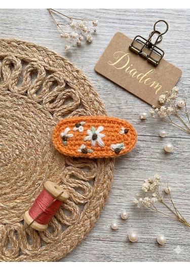 Diadem Aksesuar Çiçek Bahçesi Diadem Turuncu
