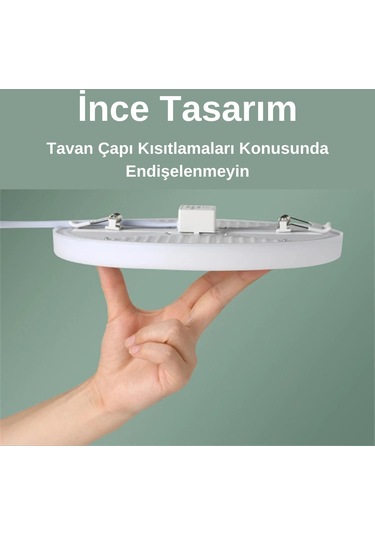 Forlife 18 Watt Delik Çapı Ayarlanabilir Led Panel Armatür Günışığı Beyaz