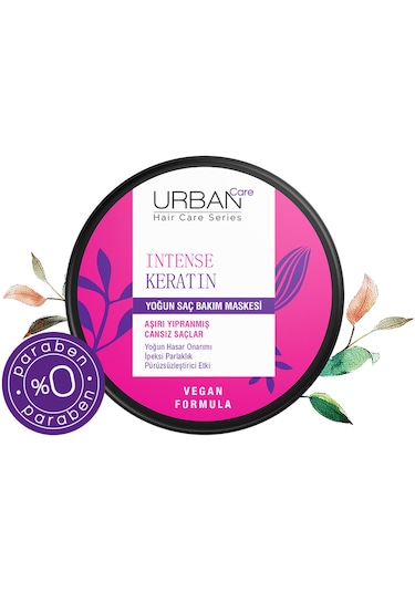 Urban Care Intense Keratin Aşırı Yıpranmış Saçlara Özel Yoğun Saç Bakım Maskesi 230 ML