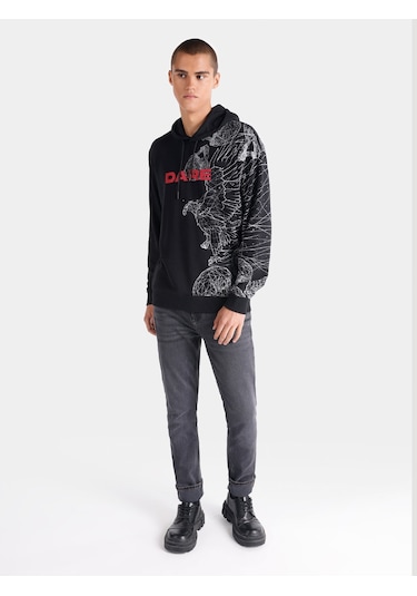 Colin's Colins Regular Fit Baskılı Siyah Erkek Sweatshirt Cl1064893 Siyah Colin's Colins Regular Fit Baskılı Siyah Erkek Sweatshirt Cl1064893 Siyah