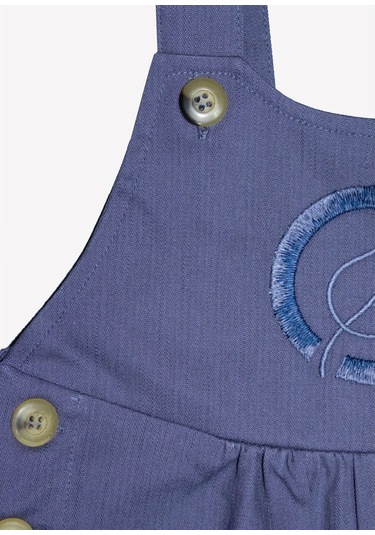 Ozmoz Ozmoz Kız Bebek Baharlık Mavi Tulum Mavi