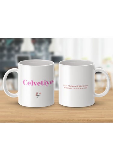 Celvetiye İsimli Kupa Bardak, İsimli Bardak, Hediye Kupa Bardak, Kahve Kupa Bardak