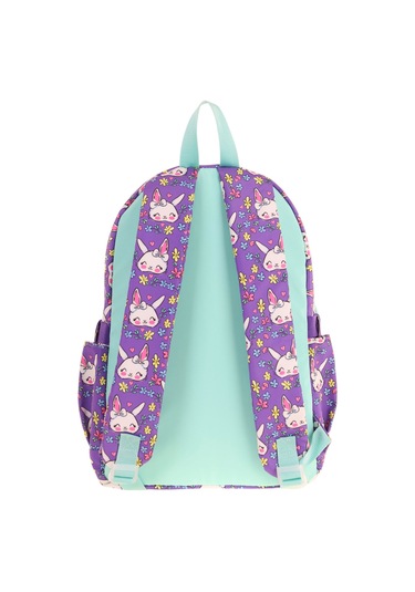 Elatae Su Geçirmez Kumaş Kız Çocuk Çok Gözlü Ortopedik Sırt Okul Çantası L5242 Lila