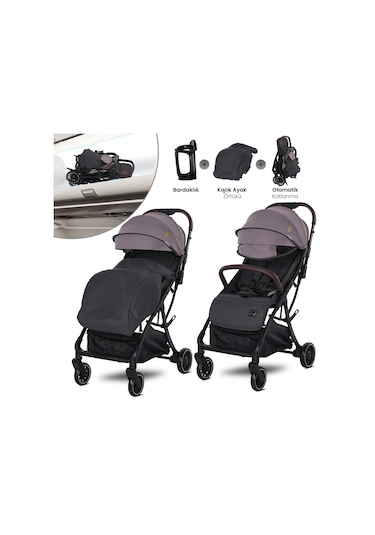 Lorelli Minori Otomatik Katlanır Kabin Boy Bebek Arabası - Grey Jasper