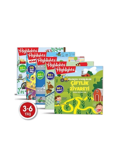 Highlights Sticker Eğlenceli Etkinlikler Hikayeli Bulmaca 5li Set