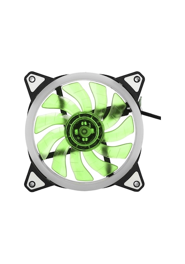 Kangvka 120mm 12v Dc Çift Açıklı Bilgisayar Kasası Fanı - Ultra Sessiz Hidrolik Yataklı, 4pin+3pin Arayüzlü Yeşil