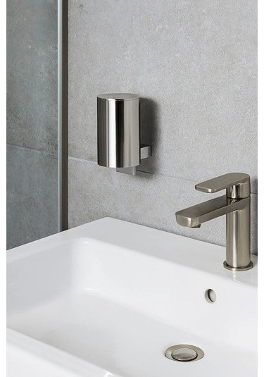 Sıvı Sabunluk/dezenfektan, Fotoselli, 0.70 Lt - Parlak Paslanmaz Çelik Parlak Paslanmaz Çelik