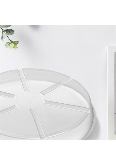 Youmex 4 Adet 30 Cm Çap Şeffaf Plastik Bitki Tepsisi - Su Ve Toprak Toplayıcı, İç/ Dış Kullanım, Uv Dayanıklı, Zemin Koruyucu