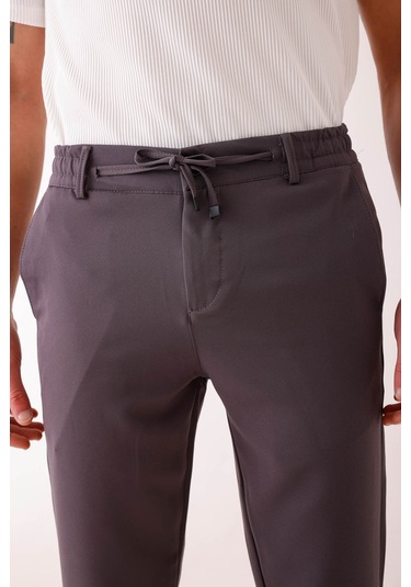 Splendor Bağcıklı Pantolon - Antrasit Antrasit