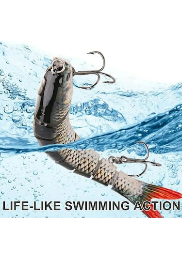 Reedark 13.4cm Çok Eklemli Yapay Yem, Gerçekçi Pike Wobblers, 18.6g Sert Swimbait Crankbait