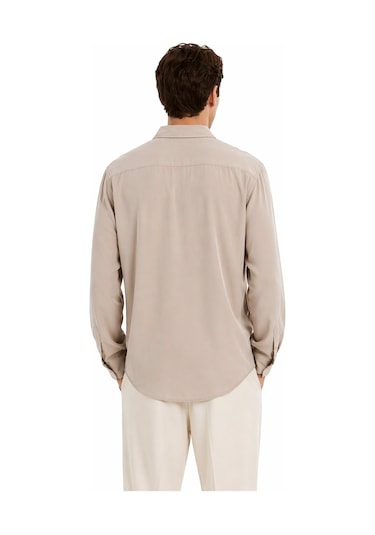 Cazador Erkek Tencel Regular Fit Gömlek Uzun Kol 20610 Bej Cazador Erkek Tencel Regular Fit Gömlek Uzun Kol 20610 Bej