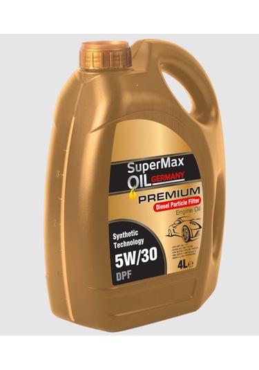 Supermax Oil Germany Premium 5W-30 DPF Sentetik Motor Yağı 4 L