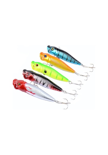 Lemestar Suya Vurucu Dalga Sürükleyici 9.5cm Plastik Yabancı Yem, 5 Renk Seçeneği, Su Üstü Av Aleti, Dayanıklı Malzeme İle Üretildi