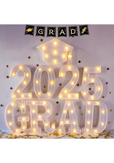2025 Mezuniyet Işıklı Harfler 2025 Mezuniyet Sınıfı Led Harf İşaretleri Altın