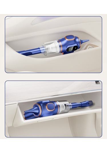 Crackedice Kablosuz Araba Elektrikli Süpürge Taşınabilir Robot Elektrikli Süpürge Siyah B