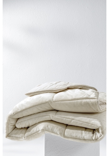 Yataş Bedding Macaron Tek Kişilik Wellsoft Yorgan - Krem