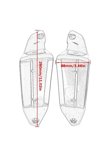 Didadodo X-adv 750 Altın Altı Kırmızı El Koruma Deflektörleri Altın