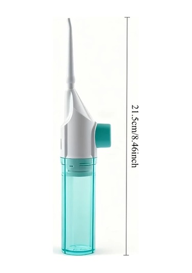 Willowhaven Göl Mavi Manuel Yüksek Basınçlı Oral Diş İpi - Portatif Ergonomik Diş Şırıngası