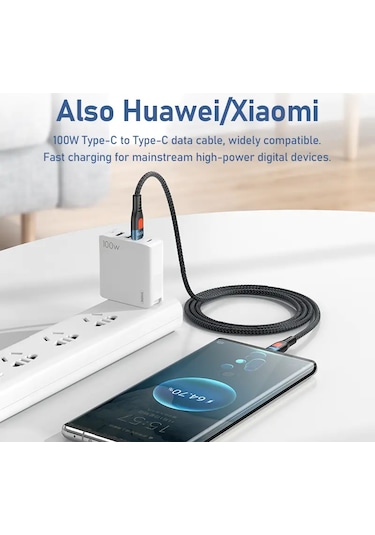 Zuidid RC-187 100W 5A Hızlı Şarj ve Data Kablosu PD (Type C)