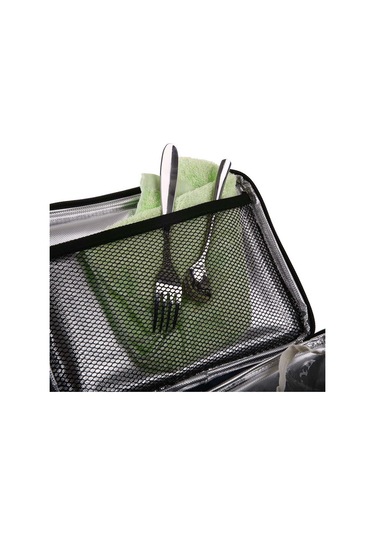 Ranyeek 18l Isı Saklama Çantası Kapalı Sıcak/soğuk Tutar 4 Bölmeli Su Geçirmez Fırça Bezi İç Çanaklı Taşınabilir Piknik Çantası Çok Renkli