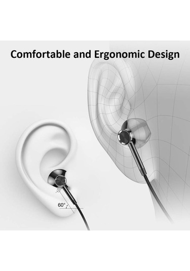 Kulaklık, Gümüş Rengi Ve Metal Ağır Bass -