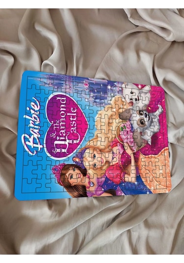 Çocuk Puzzle Ahşap Barbie 108 Parça