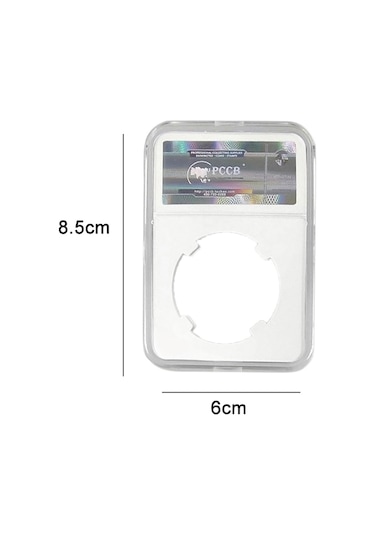 Sones Hatıra Madeni Para Tanımlama Derecelendirme Kutusu Madeni Para Koleksiyon Kutusu, Renk: Beyaz 27mm