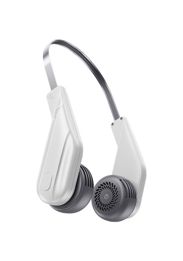 Kangvka Beyaz Boylu Boyun Bağlı Fan - 5 Hızlı, 360 Rota, Halka Soğutma, Brushless Motor