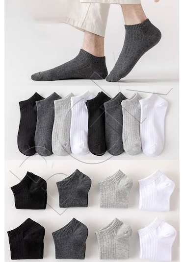 Bgk Pamuklu Basic Derbili Unisex Çorap Çift Çok Renkli