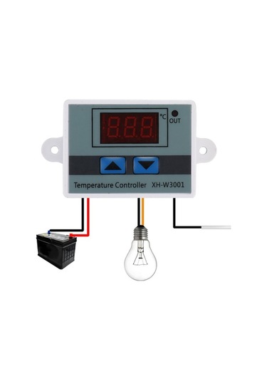 Moly 12v Mikro Bilgisayarlı Dijital Sıcaklık Kontrol Cihazı -50 C/+110 C Hassasiyetli Termostat Açma-kapama Çok Renkli Çok Renkli