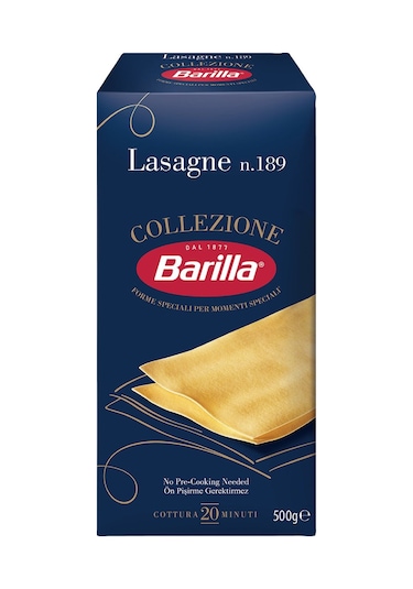 Barilla Lazanya Lasagne N.189 Sade Makarna 6 x 500 G