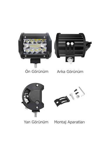 60watt Çalışma Lambası Kamyon Sis Farı Motosiklet Off-road Led Lamba