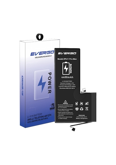 Appleıphone 11-pro-max Güçlendirilmiş Batarya Pil 4400 Mah everg