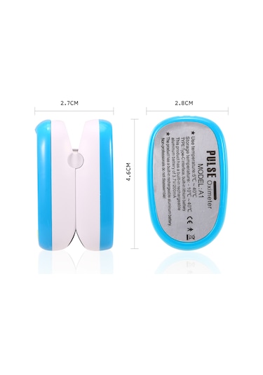 Vkemall Pulse Oksimetre Çocuk Nabız Oksimetresi Fingertrip Mini Spo2 Monitörü Oksijen Doygunluk Monitörü Sarı