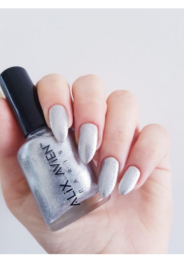 Alix Avien Metalik Gri Oje 29 Yüksek Pigmentli Uzun Süreli Kalıcılık Hızlı Kuruma Nail Lacquer 29