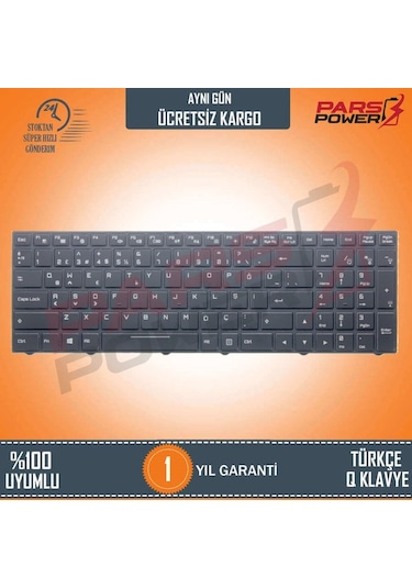 Monster Uyumlu Abra A5 V12.1 Klavye Işıklı (Siyah Tr) Ver.1 - Rgb Aydınlatma