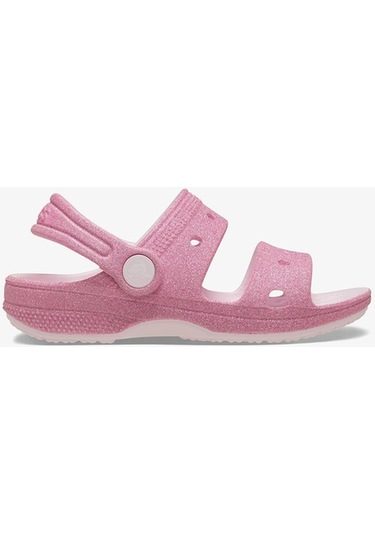 Crocs Classic Glitter Çocuk Pembe Sandalet