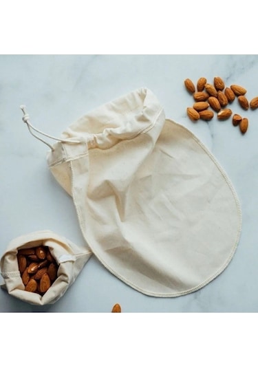 Bitkisel Süt Torbası Organik Yoğurt Süzme Kesesi Yıkanabilir Ketn