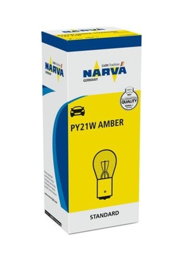 Narva Ampul 12V 21W 93 Yakın Tırnak Sarı Py21W 10 Adet