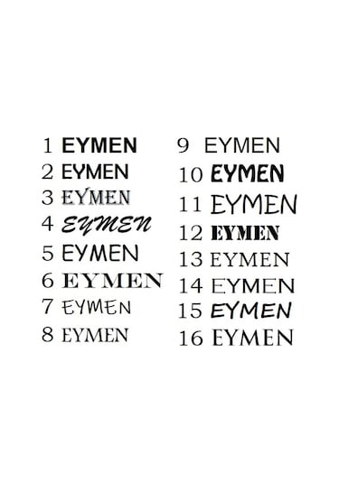 Araba Arkası Isim Arka Cam Sticker Yapıştırma