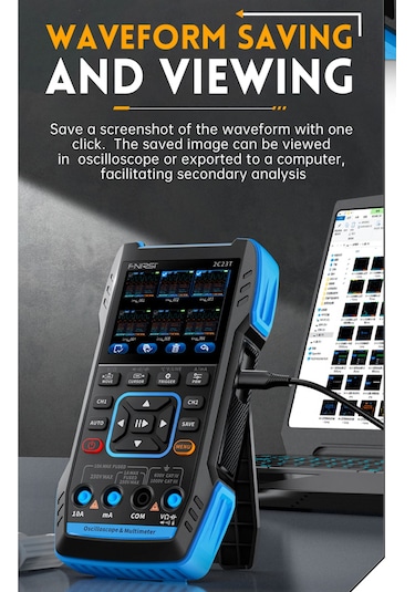 Mufunye Fnırsı 2c23t El Tipi Dijital Osiloskop Multimetre + Fonksiyon Sinyal Jeneratörü En Son 3'ü