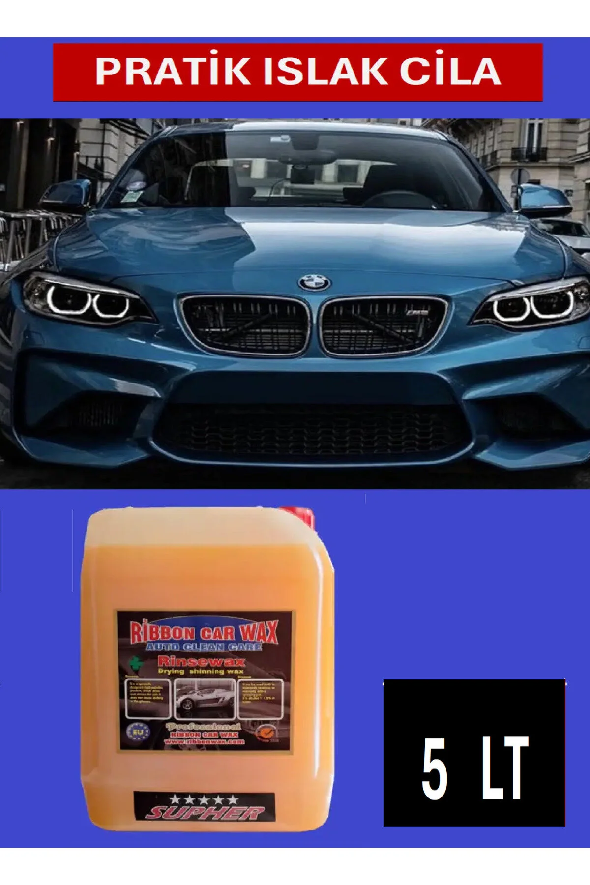 Rb Rinsewax Pratik Hızlı Cila - Yağmur Su Kaydırıcı 5 Lt