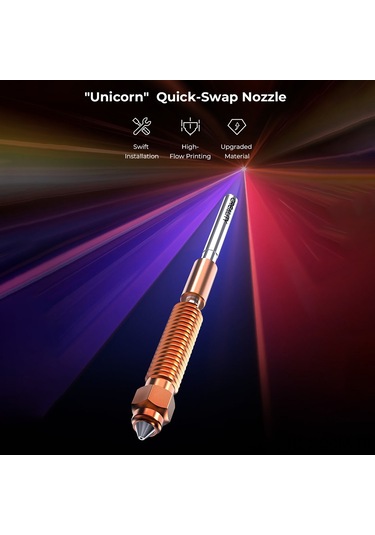 Qingmipy Creality 0.4mm Hızlı Değişim Nozzle "lingshi" - Yüksek Akışlı Baskı, Geliştirilmiş Malzeme - K1c/ender-3 V3/v3 Plus Uyumlu