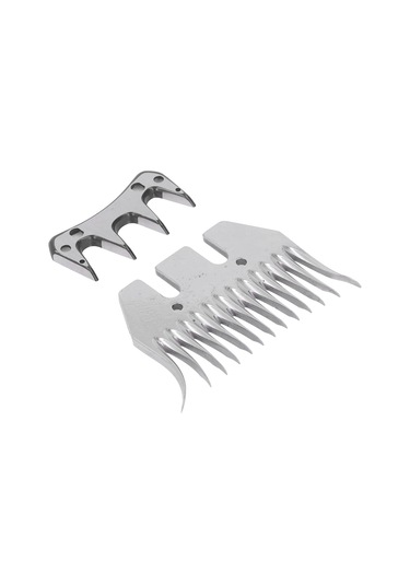 Ximistore9 Yüksek Karbon Çelik Kuru Kumaş Kesici 13 Dişli 7mm Aralıklı Koyun Kırkama Bıçağı Seti 2 Adet